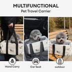 Siège auto pour animaux en similicuir imperméable console centrale portable pour voyages