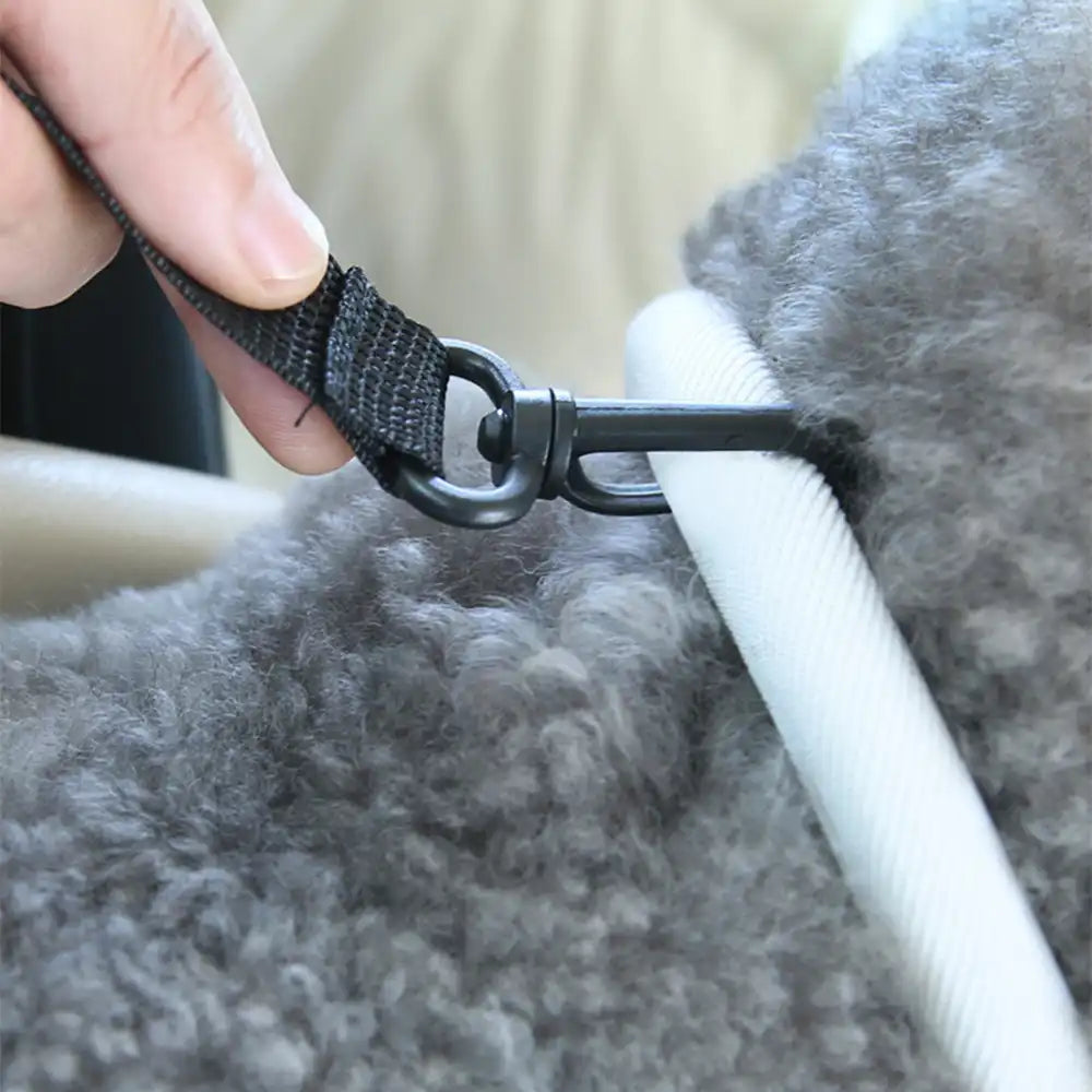 Siège auto pour animaux en similicuir imperméable console centrale portable pour voyages