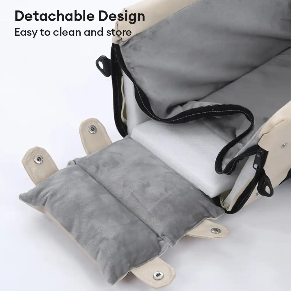 Siège auto pour animaux en similicuir imperméable console centrale portable pour voyages