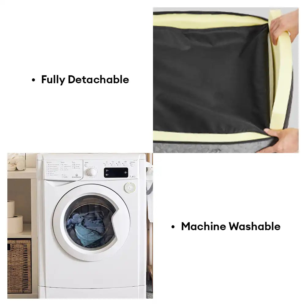 Siège auto rehausseur pour chien grand format portable lavable et sécurisé pour siège arrière