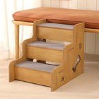 Rampe d’escalier pour chien en bois massif antidérapante et sécurisée