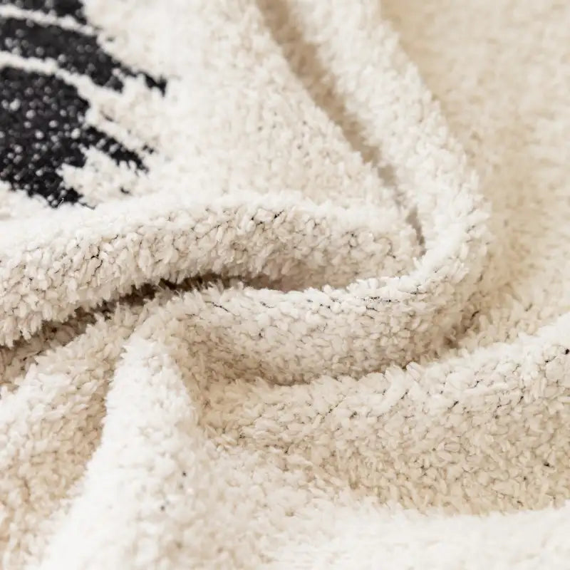 Housse de canapé simple en peluche double face résistante aux rayures confortable - Feux d'artifice