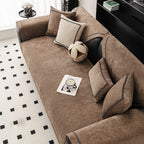 Housse de canapé en chenille antidérapante à poids élevé jacquard moderne et simple