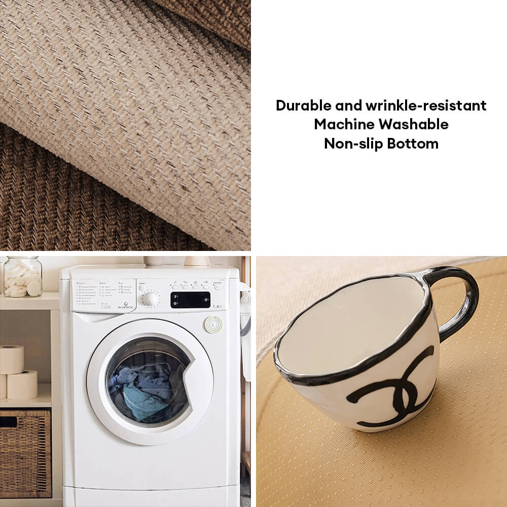 Housse de canapé en chenille antidérapante à poids élevé jacquard moderne et simple