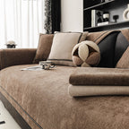 Housse de canapé en chenille antidérapante à poids élevé jacquard moderne et simple