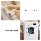 Couvre-canapé en peluche douce en faux lapin, épais, respectueux de la peau et antidérapant.