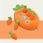 Jouet interactif d'enrichissement pour chien jouet à fouiller en carottes grinçantes