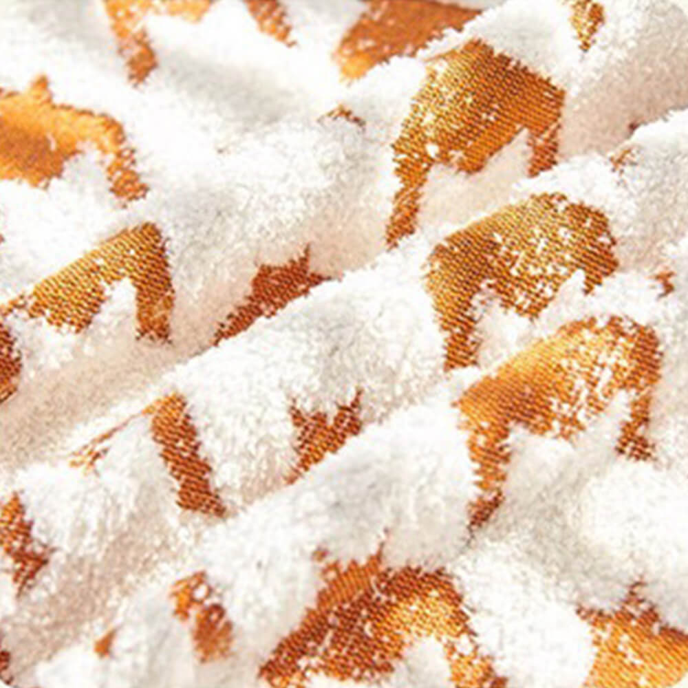 Housse de canapé en chenille à franges carreaux stylée