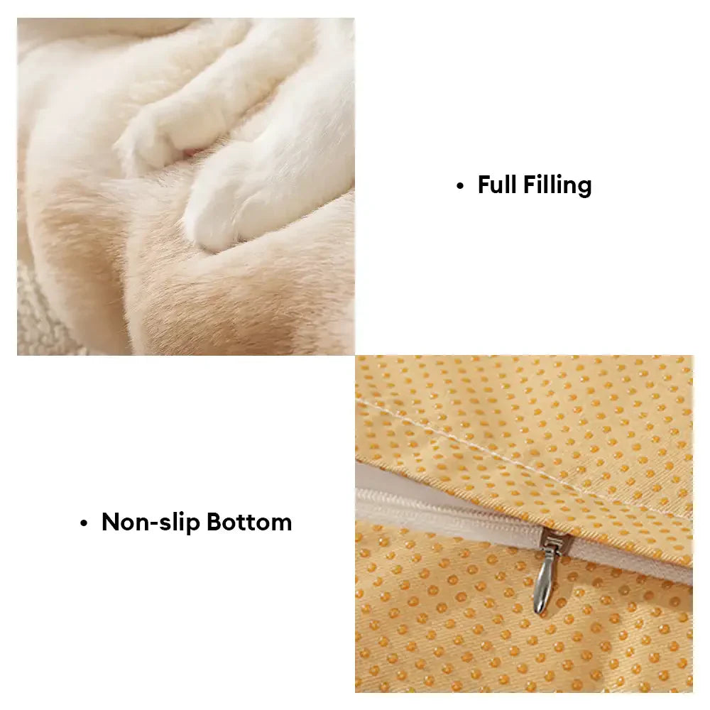 Sofa lit pour chien et chat en peluche floconneuse tie-dye confortable