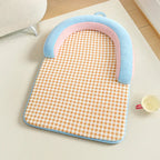 Lit pour chien grand avec protection en épine style plaid vintage