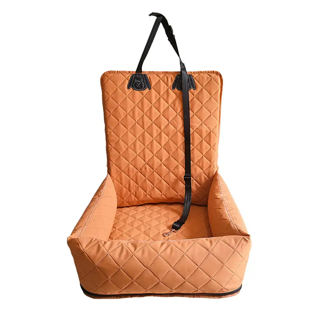 Lit de voiture pour chien en cuir PU résistant à l’eau et aux rayures