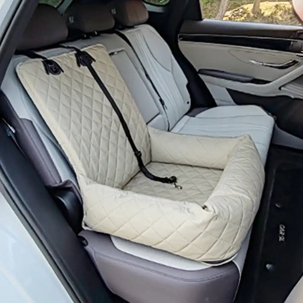 Lit de voiture pour chien en cuir PU résistant à l’eau et aux rayures