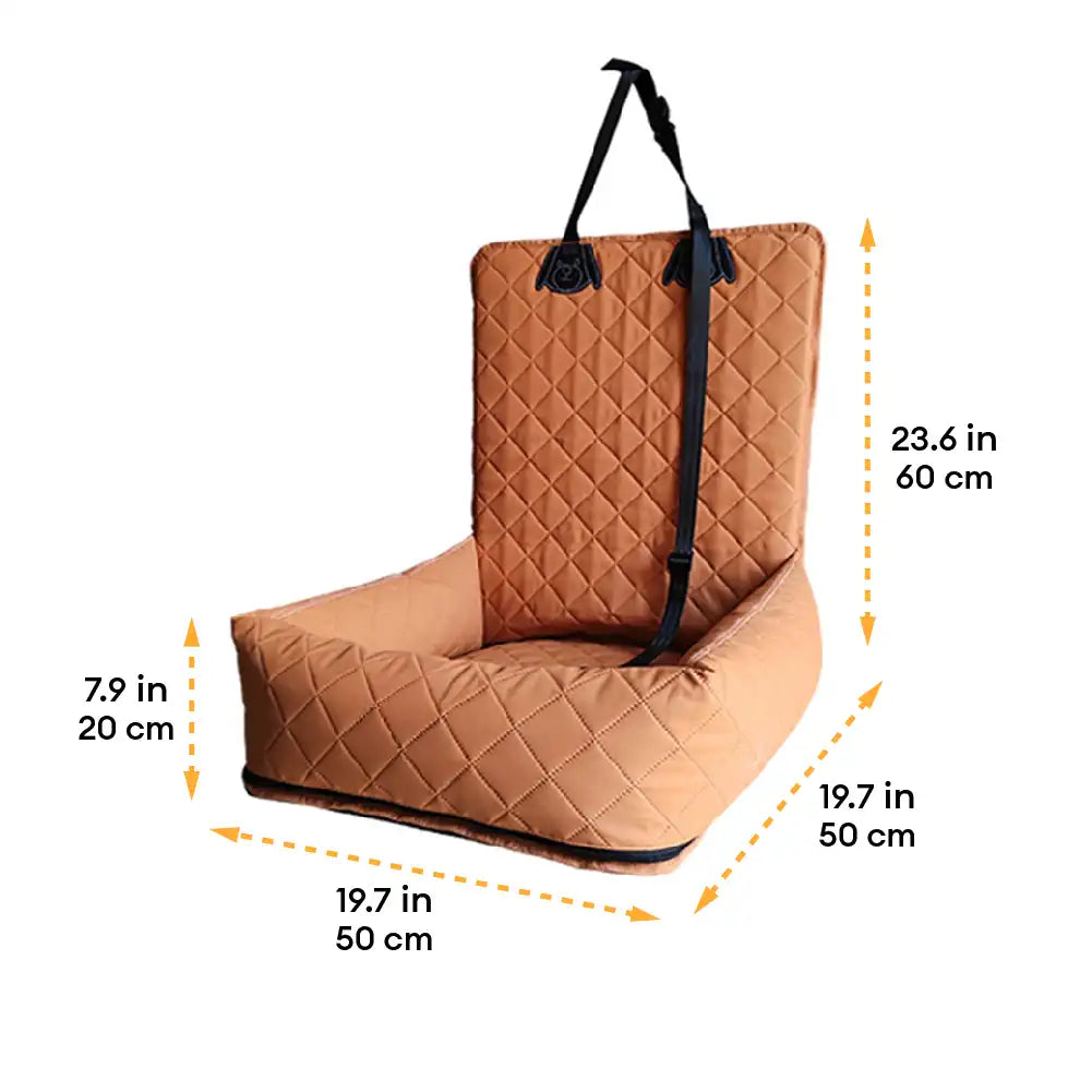 Lit de voiture pour chien en cuir PU résistant à l’eau et aux rayures