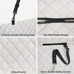 Housse de siège arrière imperméable et multifonction pour chien convertible pour voiture