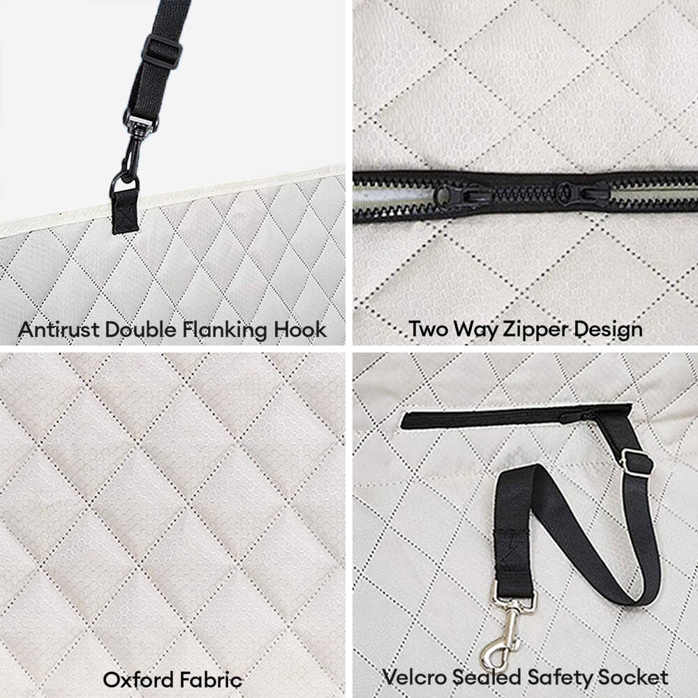 Housse de siège arrière imperméable et multifonction pour chien convertible pour voiture