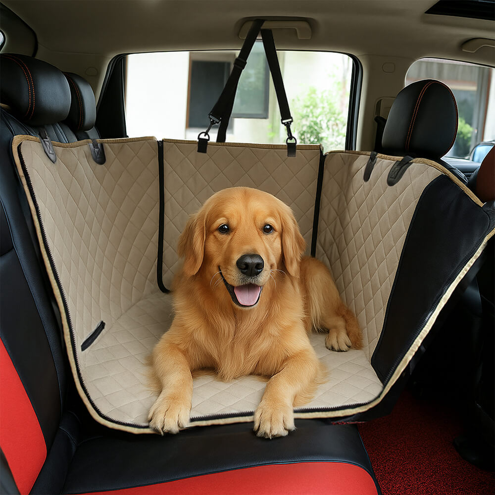 Housse de siège arrière imperméable et multifonction pour chien convertible pour voiture