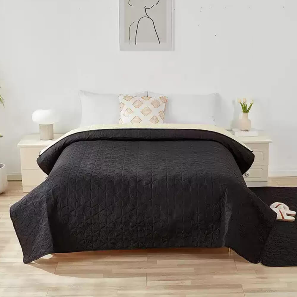 Tapis matelas imperméable antidérapant à motif géométrique pour animaux multiusages