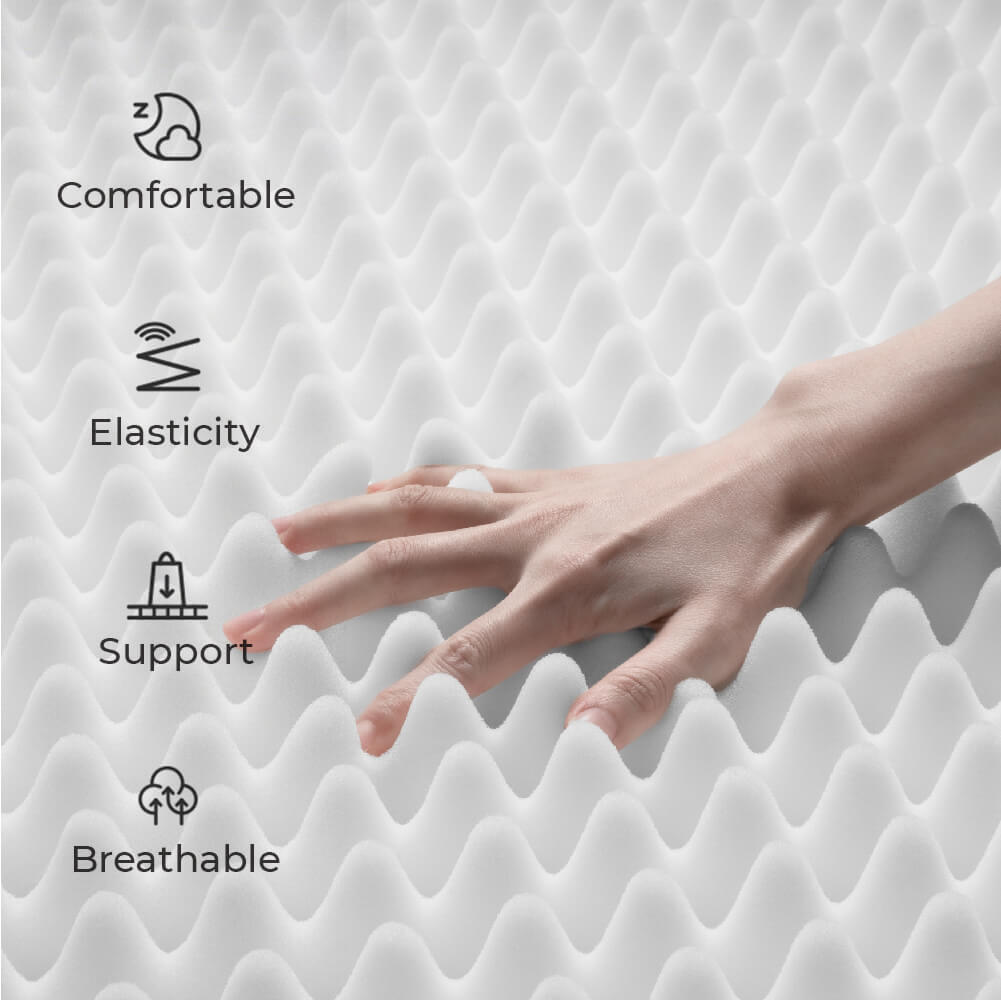 Lit pour chien large en mousse à mémoire amovible et imperméable