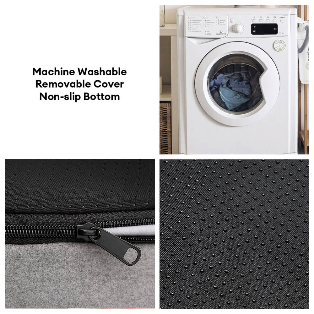 Lit pour chien large en mousse à mémoire amovible et imperméable