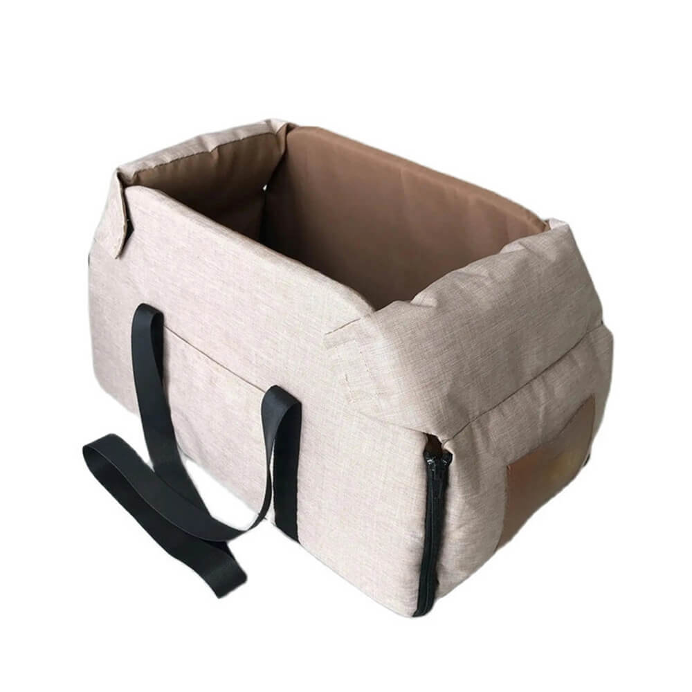 Lit de voiture pour chiens et chats contraste de couleurs détachable et antidérapant