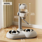 Distributeur automatique pour animaux avec bol d'alimentation et d'eau