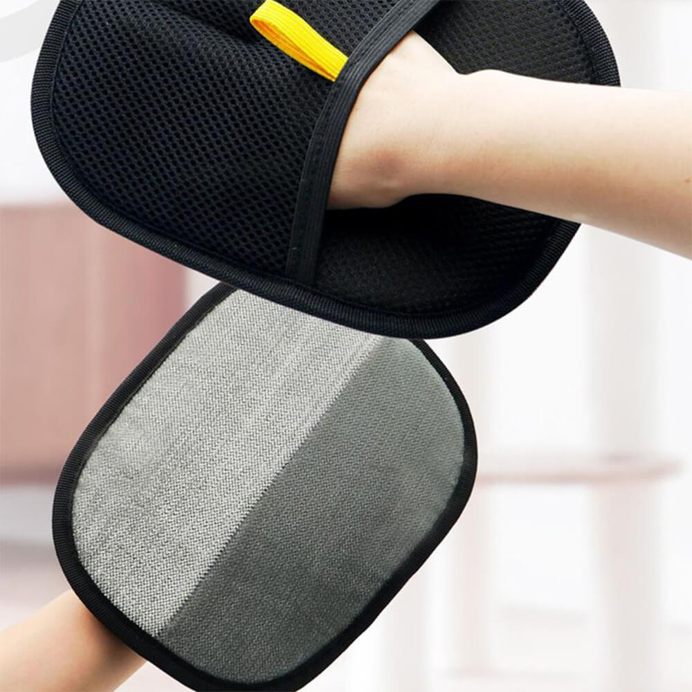 Gant de nettoyage double face pour poils d’animaux fibres électrostatiques-Exclusif app