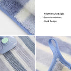 Serviette de bain rayée pour chien et chat absorbante à séchage rapide épaissie et douce