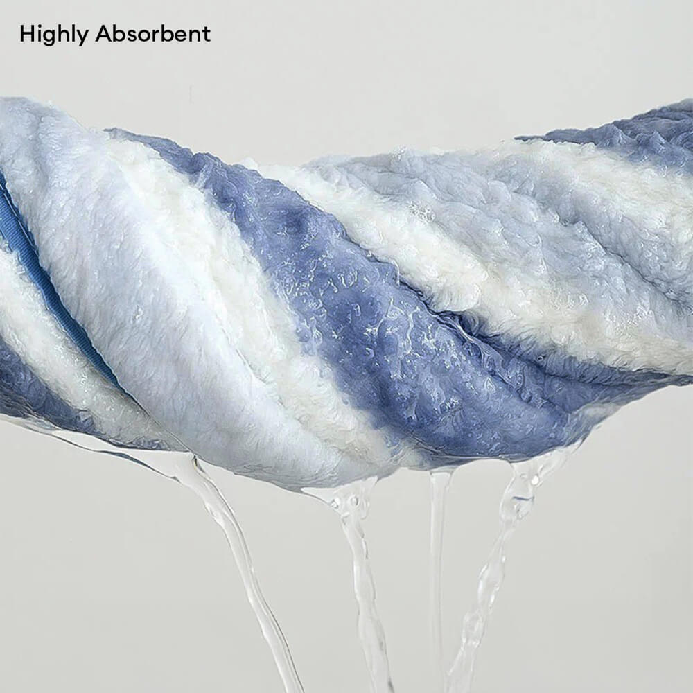 Serviette de bain rayée pour chien et chat absorbante à séchage rapide épaissie et douce