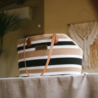 Sac de plage en coton tissé léger fait main transport pour animaux idéal pour les vacances d'été