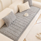 Matelas pour animaux en peluche épaisse motif nid d’abeille housse de canapé décorative douce