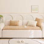 Matelas pour animaux en peluche épaisse motif nid d’abeille housse de canapé décorative douce