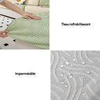 Housse de canapé extensible en soie glacée résistante à l’eau et aux taches