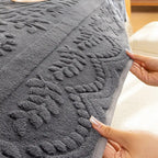 Housse canapé velours jacquard confortable résistante rayures antidérapante