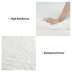 Lit pour chien grand en peluche imperméable de forme L