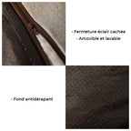 Grand lit épais et anti-rayures pour chien