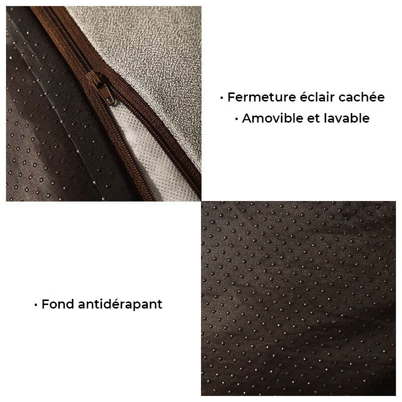 Grand lit épais et anti-rayures pour chien avec protection de la colonne vertébrale