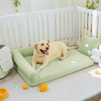 Grand lit orthopédique pour chien respirant antidérapant et à forte capacité de refroidissement