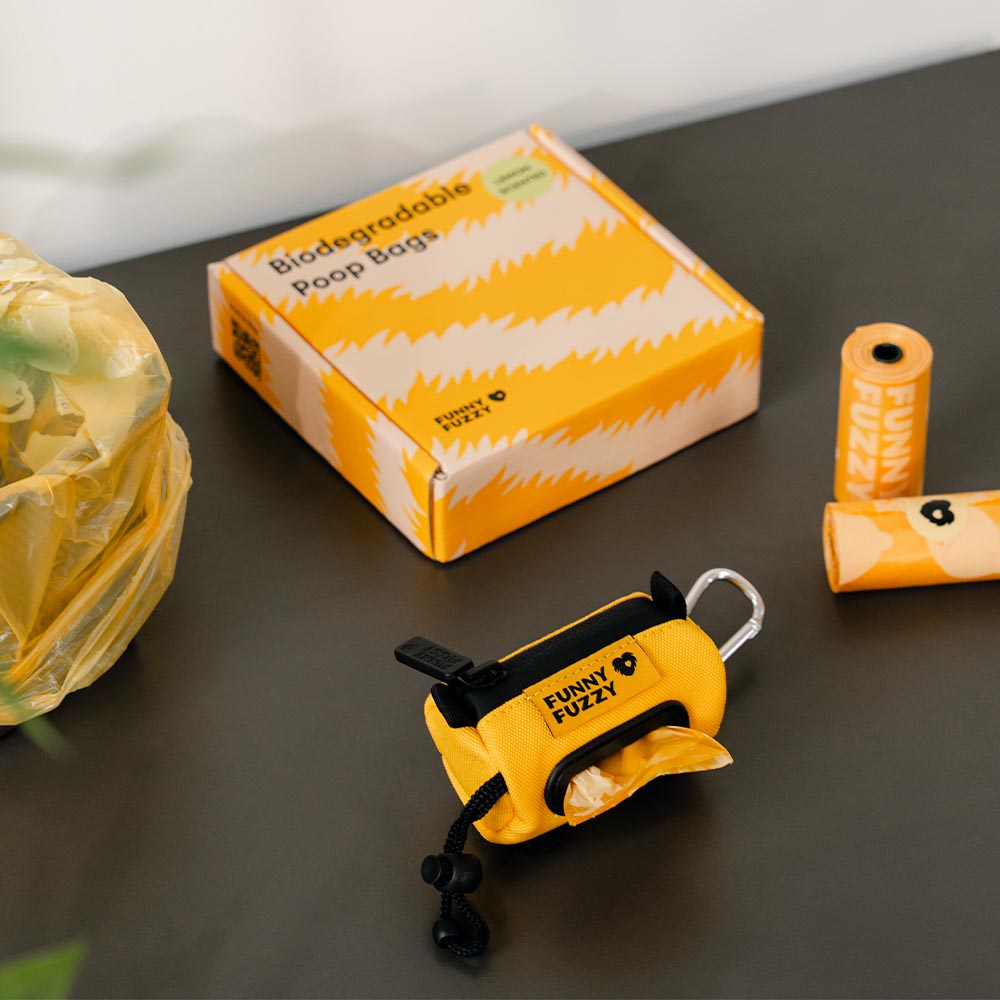 Sacs à crottes recyclés durables parfumés citron FUNNYFUZZY - Fresh Up