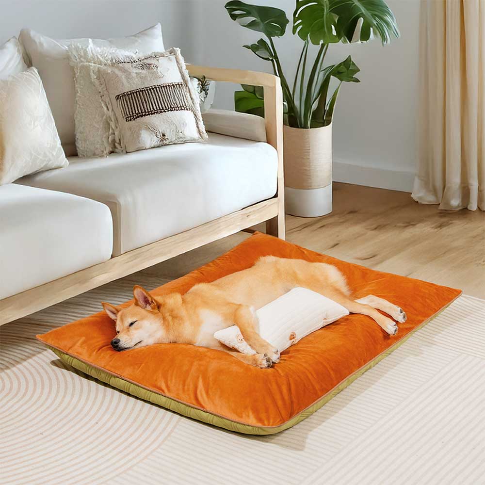 Tapis réversible apaisant imperméable pour chien de luxe