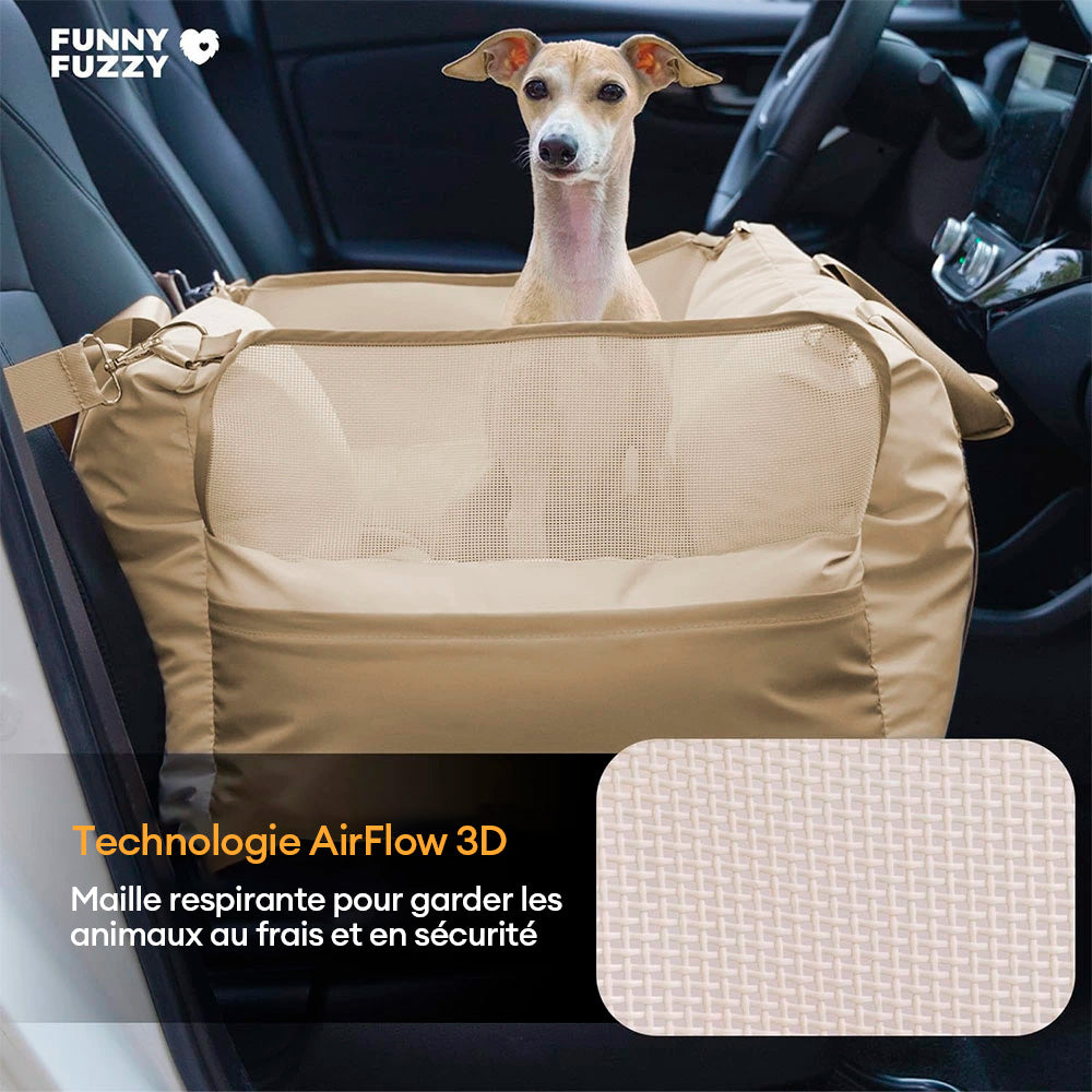 Siège d'auto pour chien imperméable et respirant - Pup Rover