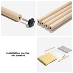 Maison d'intérieur en acrylique avec structure en bois massif pour chat