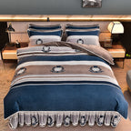 Parure de Draps en Velours de Lait Épais et Confortable de Style Moderne