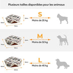 Panier pour Chien Anti-Griffures Lavable Boho avec Franges Apaisant Rond - Nuit Chasser