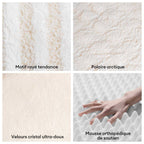 Lit orthopédique pour chien confortable - Stripe Trendy Maison