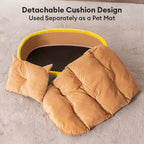 Coussin pour chien avec support de cou, cadre doux et surélevé, lit de relaxation pour un sommeil profond.