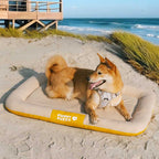 Tapis orthopédique imperméable et résistant aux rayures pour chien motif coloris block - Trek Lounge