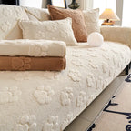 Impression de patte mignonne, couverture de canapé épaisse et antidérapante pour décoration.
