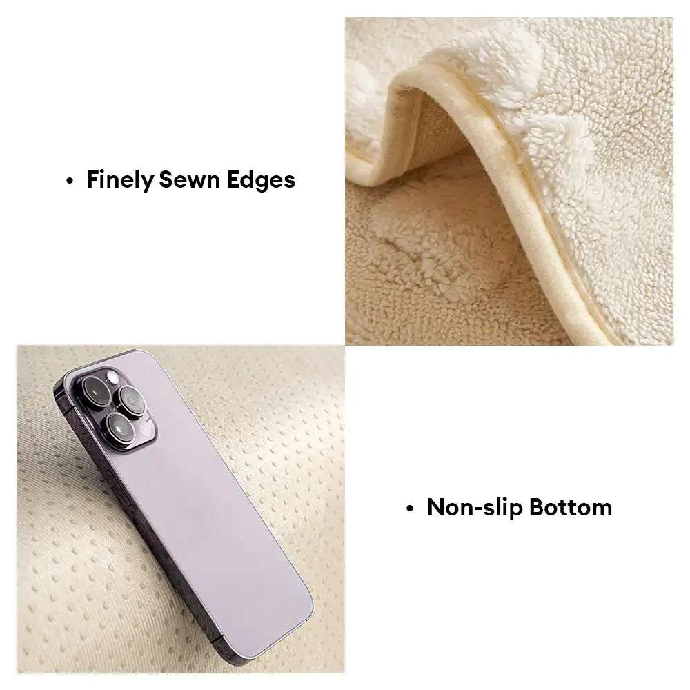 Impression de patte mignonne, couverture de canapé épaisse et antidérapante pour décoration.