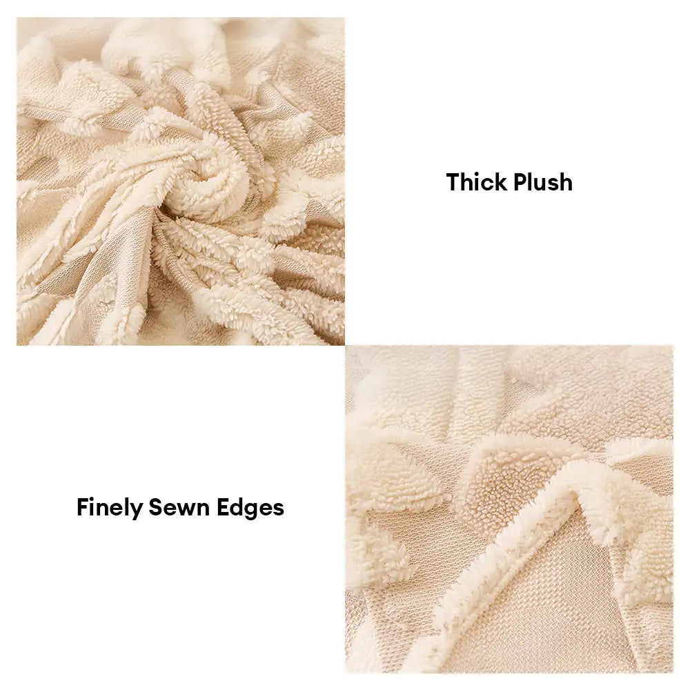 Couverture en tissu épais à motifs géométriques pour meubles