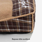 Lit rectangulaire extra-large pour chien en tissu Teddy fluffy lavable - Night-night